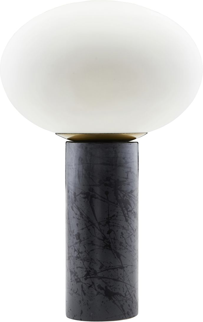 Bordlampe House Doctor Opal Blå Hvid ø30 H45 Cm Glas Keramik Metal
