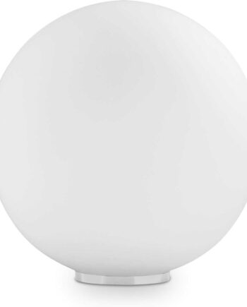 Bordlampe Ideal Lux Mapa Bianco ø40   H42 Cm Hvid Glas E27-fadning