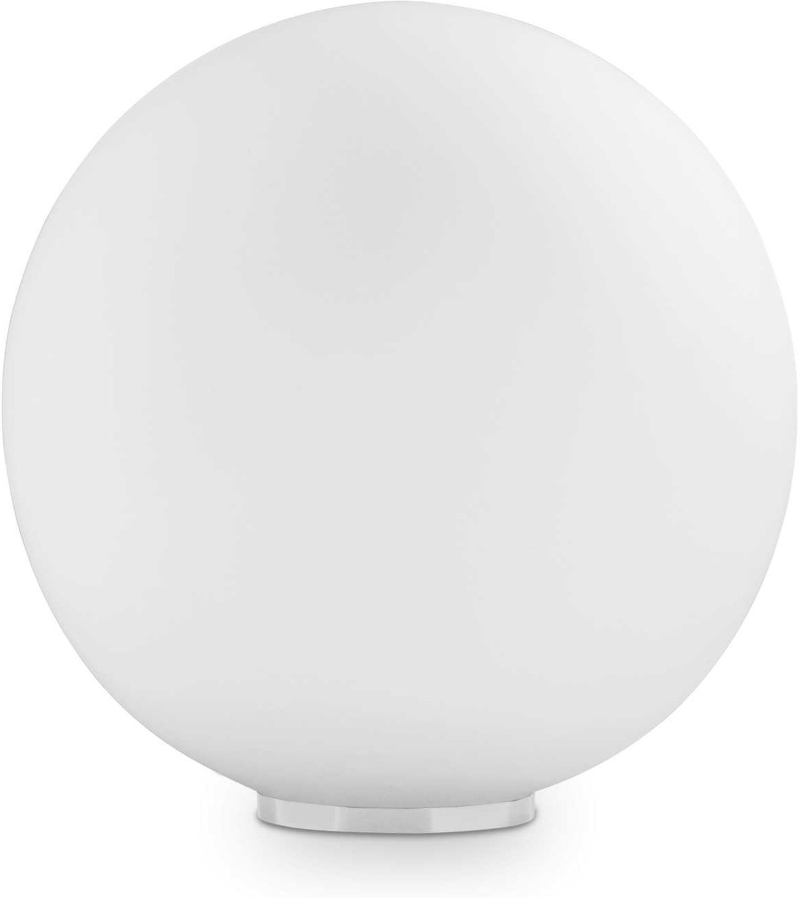 Bordlampe Ideal Lux Mapa Bianco ø40 H42 Cm Hvid Glas E27-fadning
