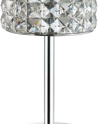 Bordlampe Ideal Lux Roma Hvid Krom ø15ã 28 Cm Med G9-pære 3000