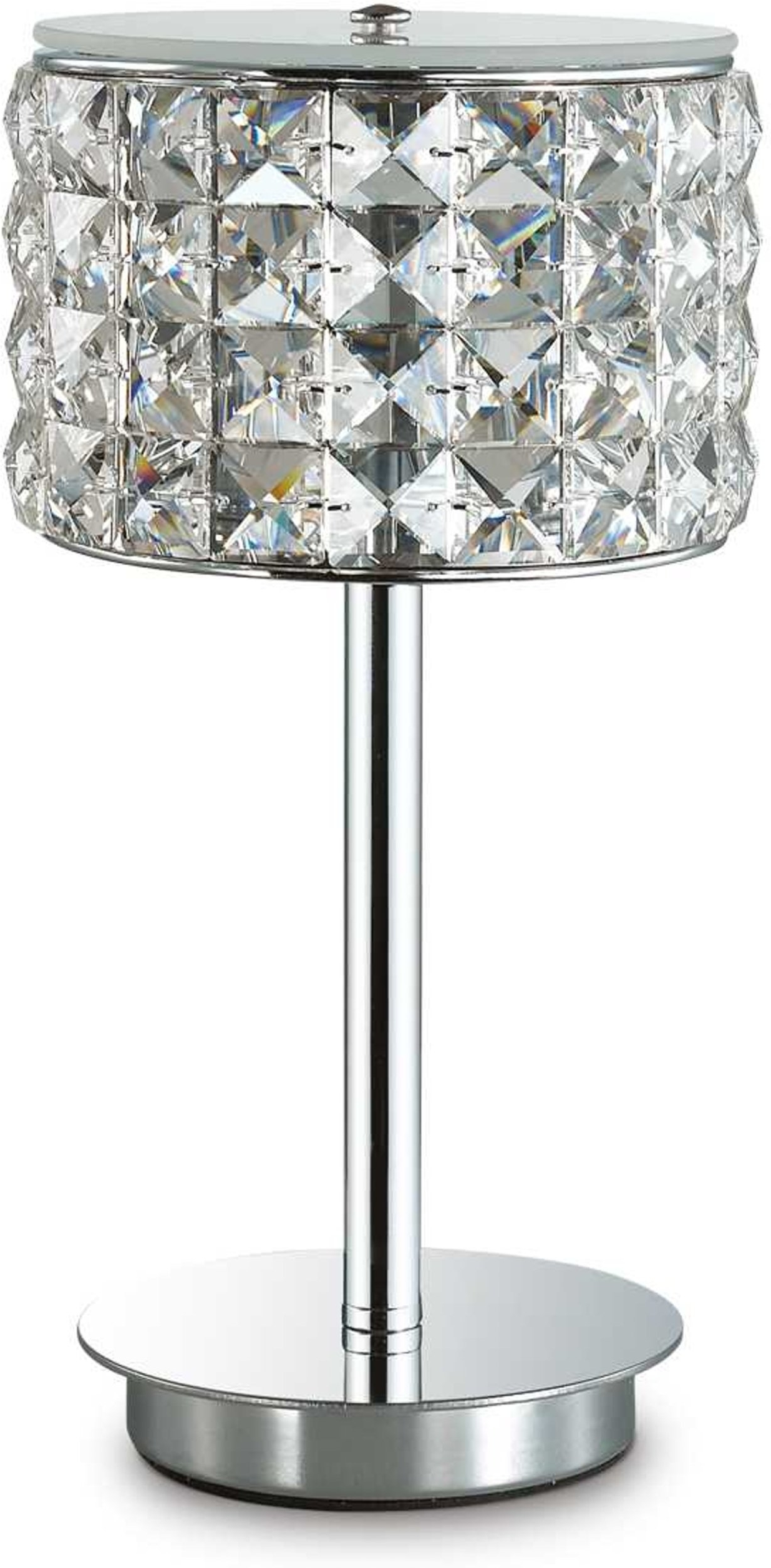 Bordlampe Ideal Lux Roma Hvid Krom ø15ã 28 Cm Med G9-pære 3000