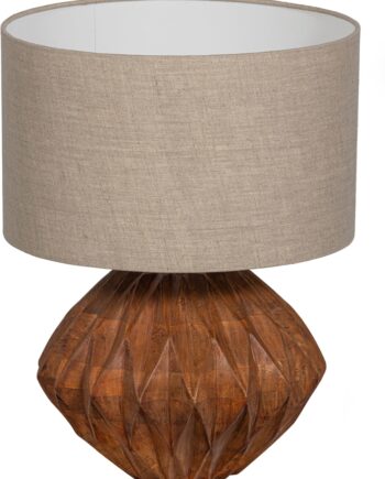 Bordlampe Woood Exclusive Torin Natur Mangotræ H39 ø30 Cm Nordisk Design