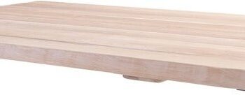 Bordplade House Of Sander Curve   Hvidt Egetræ 3x72x130 Cm Til Café- Og Sofaborde