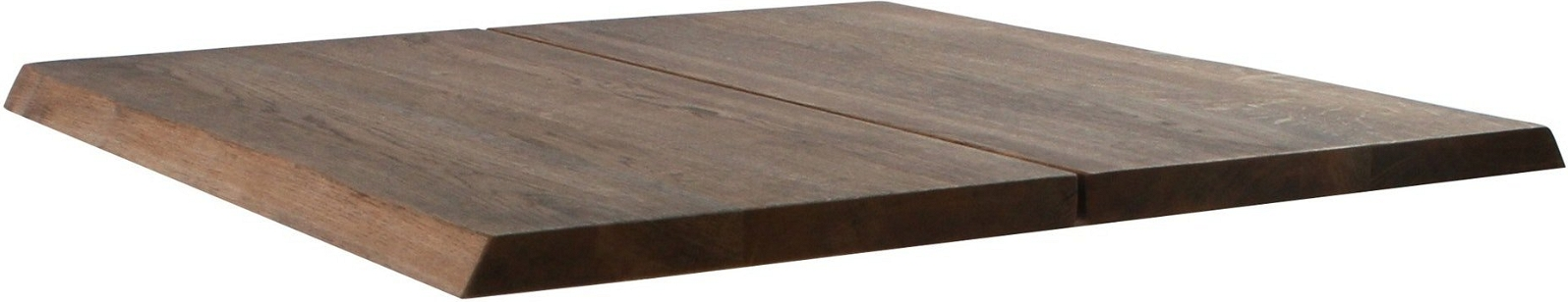 Bordplade House Of Sander Curve Smoked Egetræ Til Café- Sofaborde 80x80 Cm