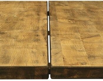 Bordplade House Of Sander Hugin   Massivt Egetræ 80x120 Cm Vintage Til Café- Og Sofabord