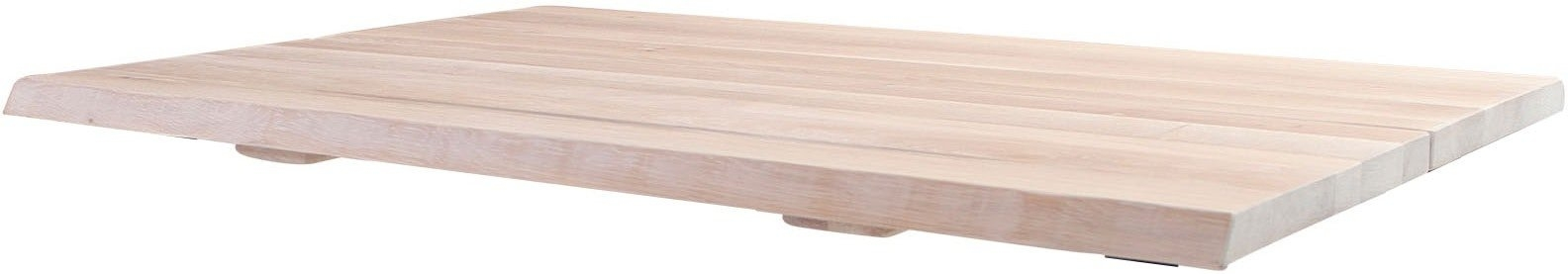 Bordplade Til Cafe- Og Sofabord House Of Sander Curve Hvid Egetræ 110x72x3 Cm