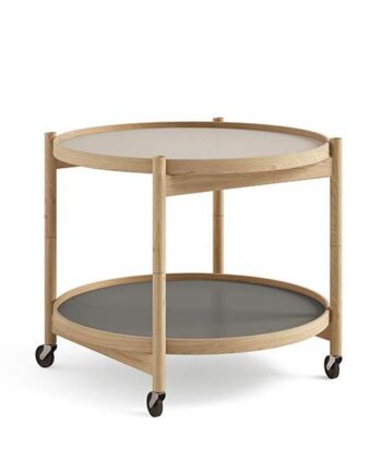 Brdr  Krüger Bølling Bakkebord 60 Cm  Eg Olie  Bakke  : Stone   Bakke  : Stone  : Erling Christensen Møbler
