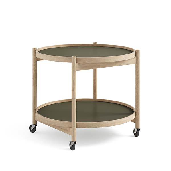 Brdr  Krüger Bølling Bakkebord 60 Cm  Eg Ubehandlet  Bakke  : Leaf   Bakke  : Leaf  : Erling Christensen Møbler