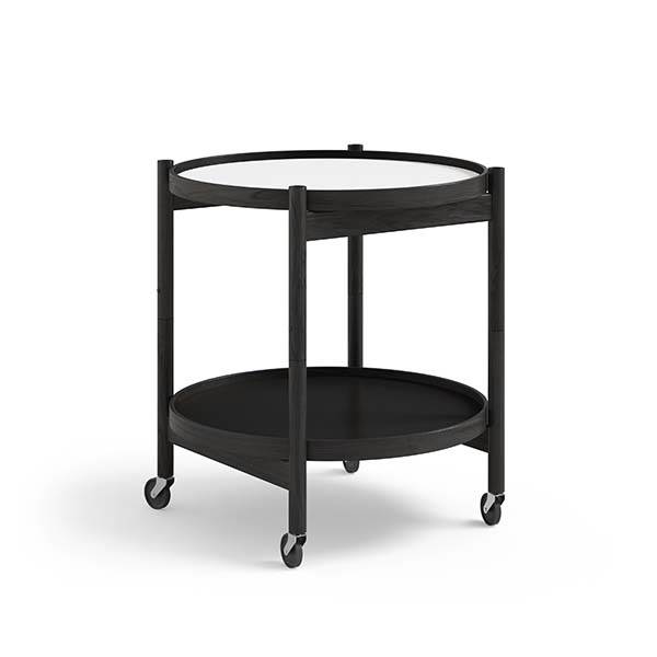 Brdr Krüger Bølling Bakkebord 50 Cm Sortlakeret Eg Bakke : Base Bakke : Base : Erling Christensen Møbler