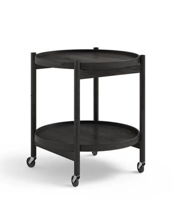 Brdr  Krüger Bølling Bakkebord 50 Cm  Sortlakeret Eg Bakke  : Sortbejdset Eg   Bakke  : Sortbejdset Eg  : Erling Christensen Møbler