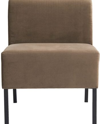 Byg-selv Sofa House Doctor Hd Seater   Seater Sandfarvet Modulsofa Med Sorte Metalben