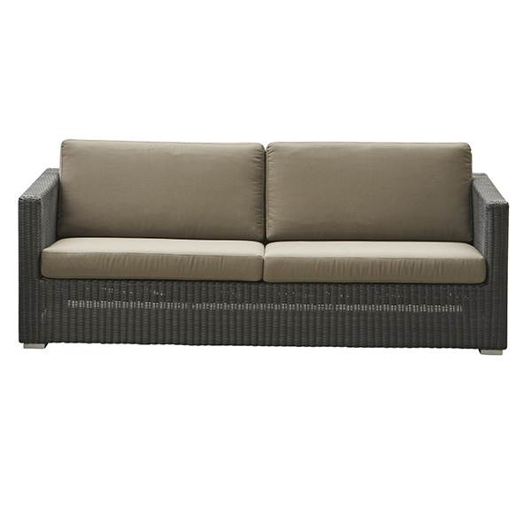 Cane-line Chester Sofa  Grafit Grå  Hynde   Taupe  : Erling Christensen Møbler