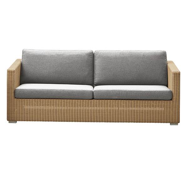 Cane-line Chester Sofa  Natural  Hynde   Lysegrå  : Erling Christensen Møbler
