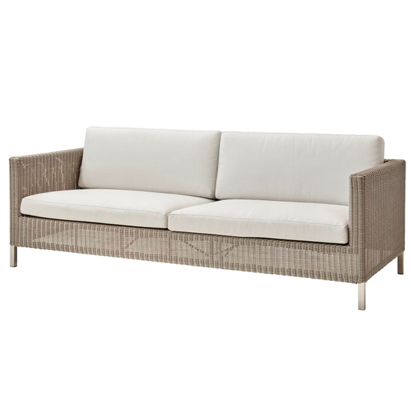 Cane-line Connect  -pers Havesofa Taupe  Hynde   Hvid  : Erling Christensen Møbler