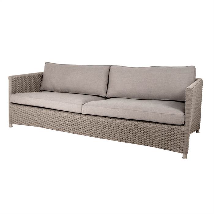 Cane-line Diamond  -pers Sofa Taupe Inkl  Hynder