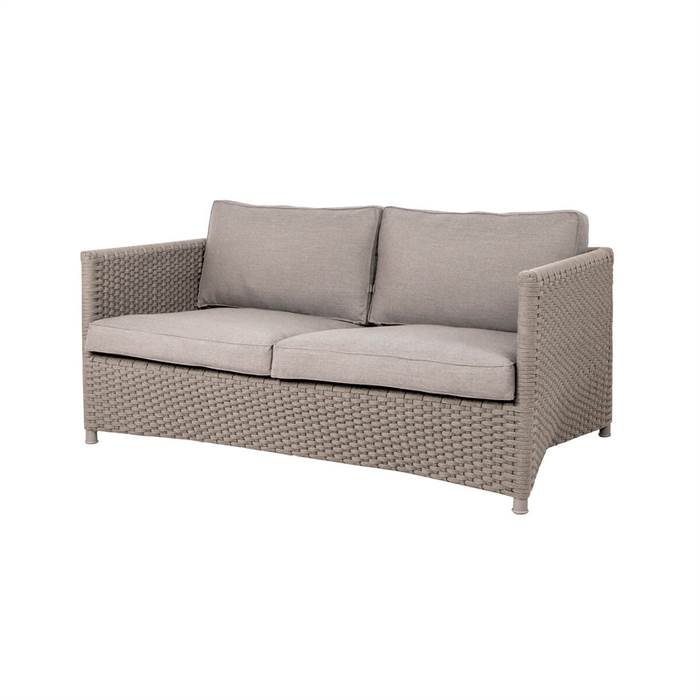 Cane-line Diamond  -pers Sofa Taupe Inkl  Hynder  : Erling Christensen Møbler
