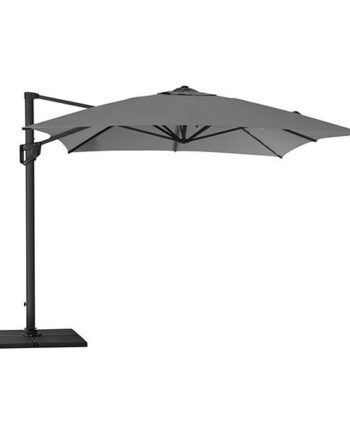 Cane-line Hyde Luxe Parasol Inkl  Fod 3x4    Aluminium   Antracite Fabric  : Erling Christensen Møbler