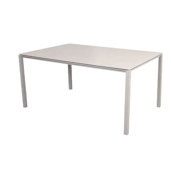 Cane-line Pure Havebord 150   90 Cm Stel   Sand Bordplade   Toscana Sand Sand : Erling Christensen Møbler