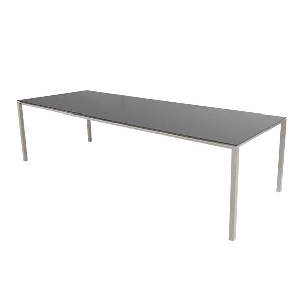 Cane-line Pure Havebord 280x100 Cm Stel: Sand Bordplade: Nero Sort Nero Black  Keramisk  : Erling Christensen Møbler