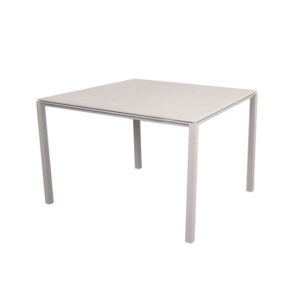 Cane-line Pure Havebord 100x100 Cm Toscana Sand Bordplade  Stel: Sand Sand : Erling Christensen Møbler
