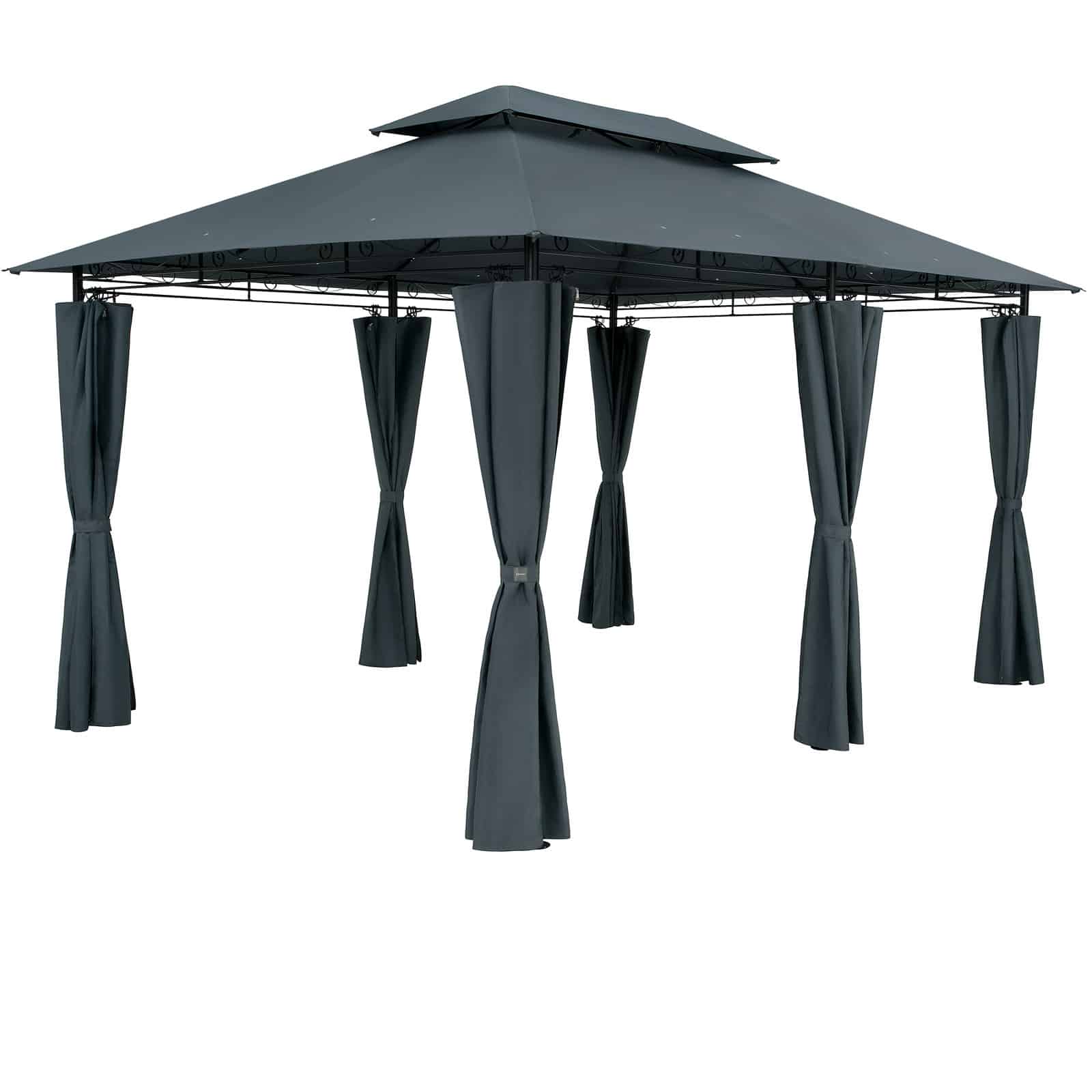 Casaria Pavilion 3x4m  Metal  Vandafvisende  Antracit