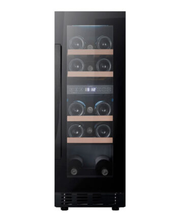 Cavin Arctic Collection 30d Fullglass Black Indbygget Vinkøleskab 18 Flasker