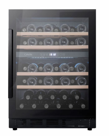Cavin Arctic Collection 60d Fullglass Black Indbygget Vinkøleskab 46 Flasker