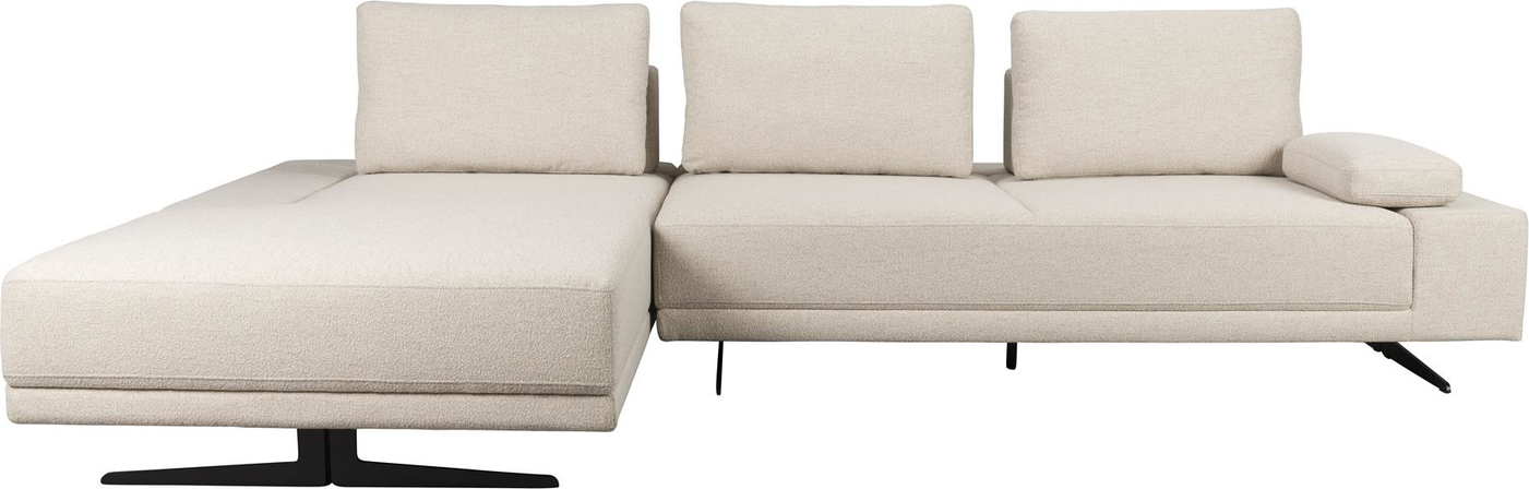 Chaiselongsofa Dutchbone Shelly Venstrevendt 308ã 183   Cm Lysgrå Polyester