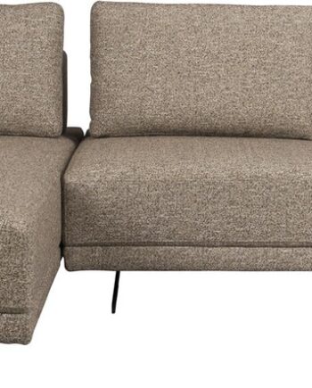 Chaiselongsofa Dutchbone Shelly Venstrevendt Stengrå Polstret Polyester L183ã B308ã H90 Cm