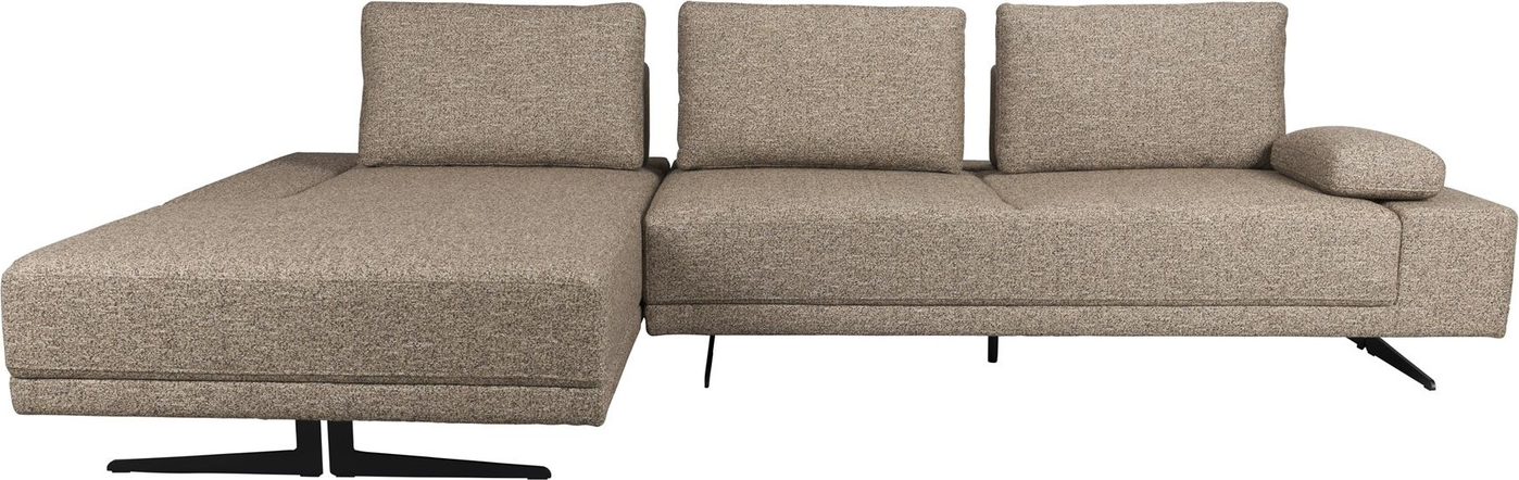 Chaiselongsofa Dutchbone Shelly Venstrevendt Stengrå Polstret Polyester L183ã B308ã H90 Cm