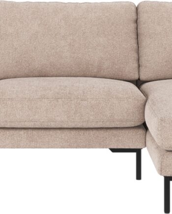 Chaiselongsofa Højrevendt Rowico Corwin 270x160 Cm Lysebeige Sort
