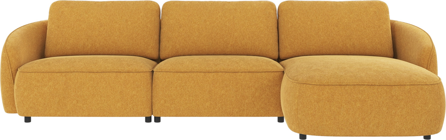 Chaiselongsofa Loungesofa Højrevendt Rowico Norris 319ã 162 Cm Sennepsgul Brenda 100  Polyester