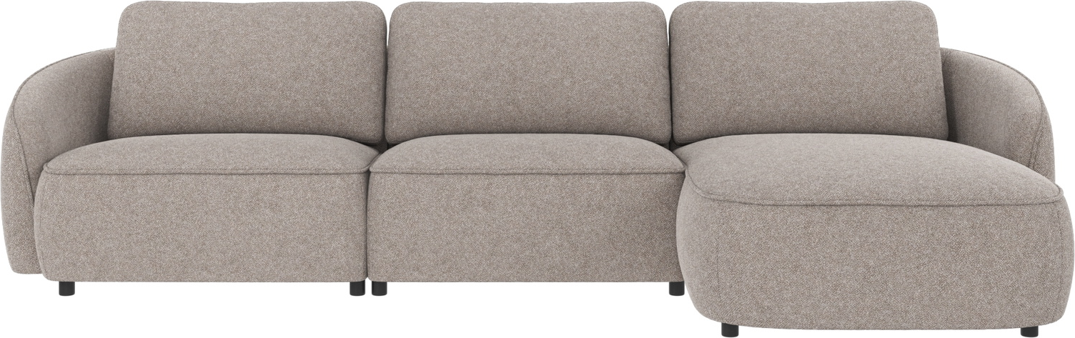 Chaiselongsofa Loungesofa Rowico Norris Bobby   Grå 319x162 Cm Polyester