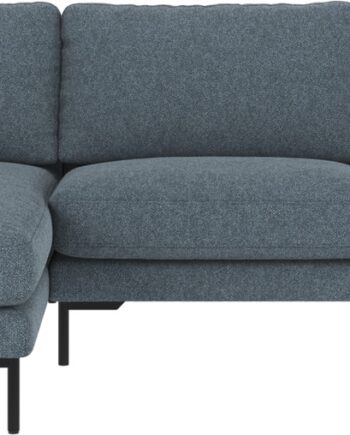 Chaiselongsofa Rowico Corwin Bobby Mellemblå   Venstrevendt 270x160 Cm Polyester Fsc-certificeret
