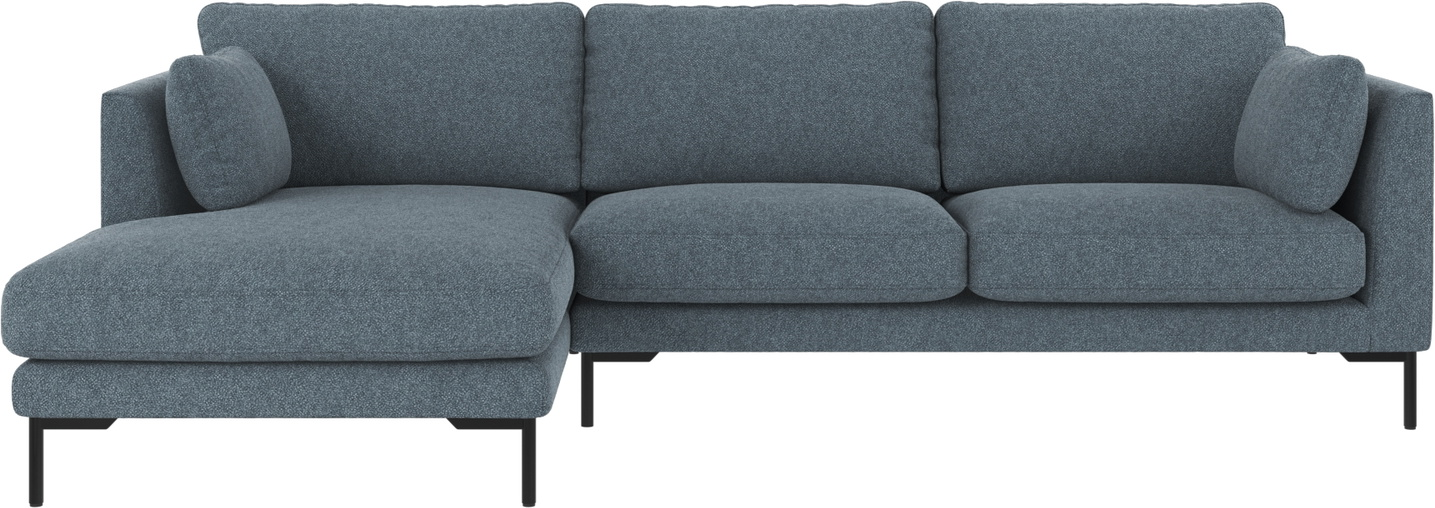 Chaiselongsofa Rowico Corwin Bobby Mellemblå   Venstrevendt 270x160 Cm Polyester Fsc-certificeret