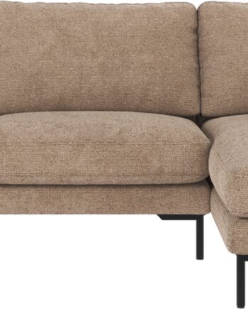 Chaiselongsofa Rowico Corwin Højrevendt 270x160x83 Cm Grå-beige Robin Stof Metalben