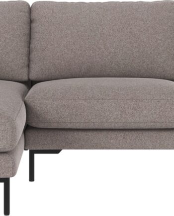 Chaiselongsofa Rowico Corwin Venstrevendt Brenda Grå-beige Stof 270x160 Cm