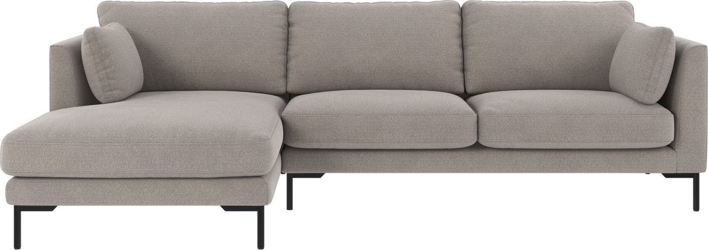 Chaiselongsofa Rowico Corwin Venstrevendt Lys Grå Rita-stof 270ã 160 Cm