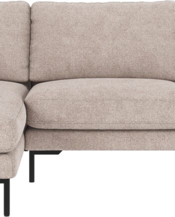 Chaiselongsofa Rowico Corwin Venstrevendt Lysegrå Greg 17 Polyester 270x160 Cm