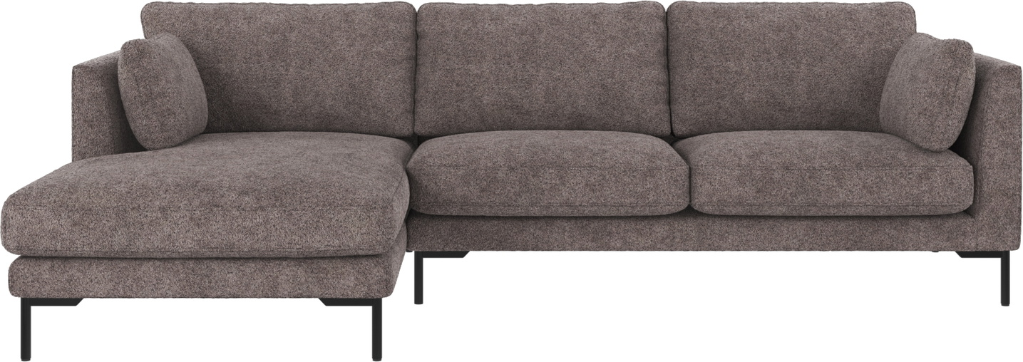 Chaiselongsofa Rowico Corwin Venstrevendt Mørkegrå 270x160 Cm