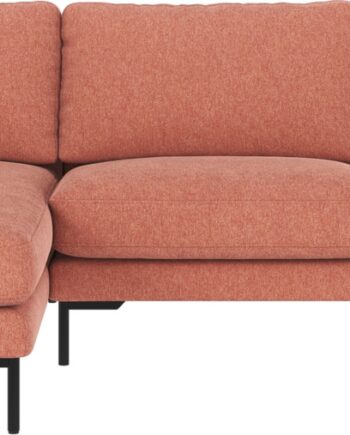 Chaiselongsofa Rowico Corwin Venstrevendt 270x160 Cm Brenda 52 Rød Sort