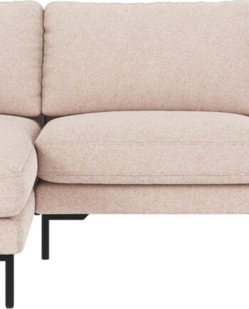 Chaiselongsofa Rowico Corwin    -personers Venstrevendt 270x160 Cm Lysebeige Max 01 Stof Sorte Metalben