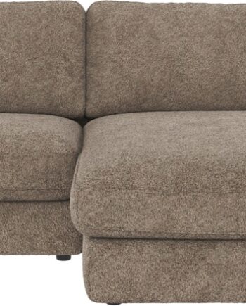 Chaiselongsofa Rowico Duncan Højrevendt Anna   Mørk Beige Stof 78ã 258ã 150 Cm