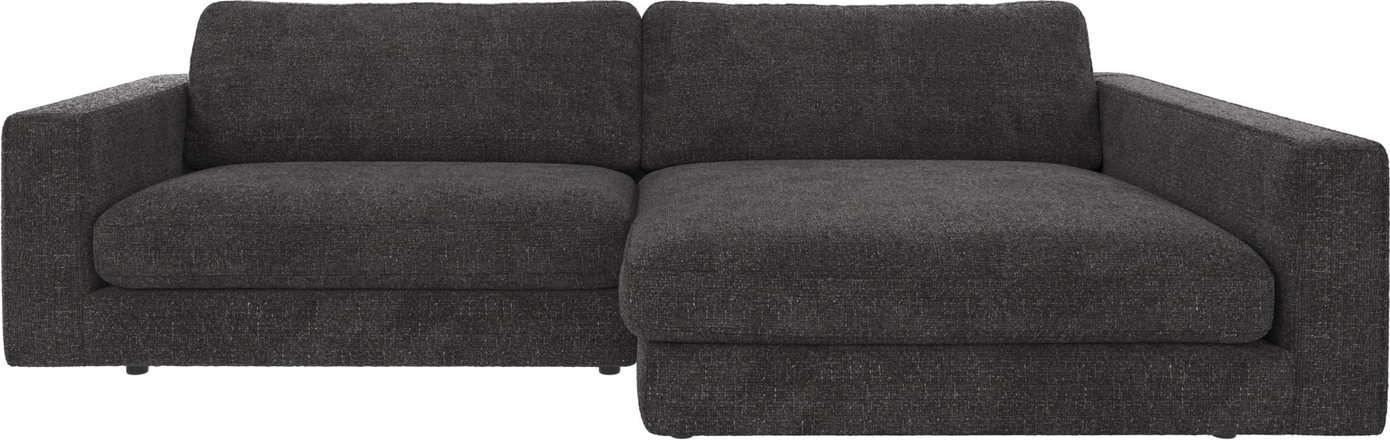 Chaiselongsofa Rowico Duncan Højrevendt   Robin Stof Mørkegrå 258x150x78 Cm