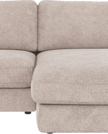 Chaiselongsofa Rowico Duncan Højrevendt Lysegrå Greg 17 Stof Modulsofa 150x258 Cm