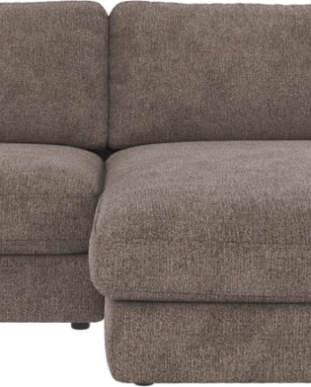 Chaiselongsofa Rowico Duncan Højrevendt Mørk Beige Stof Greg   78x258x150 Cm Slidstærk Fsc-mix
