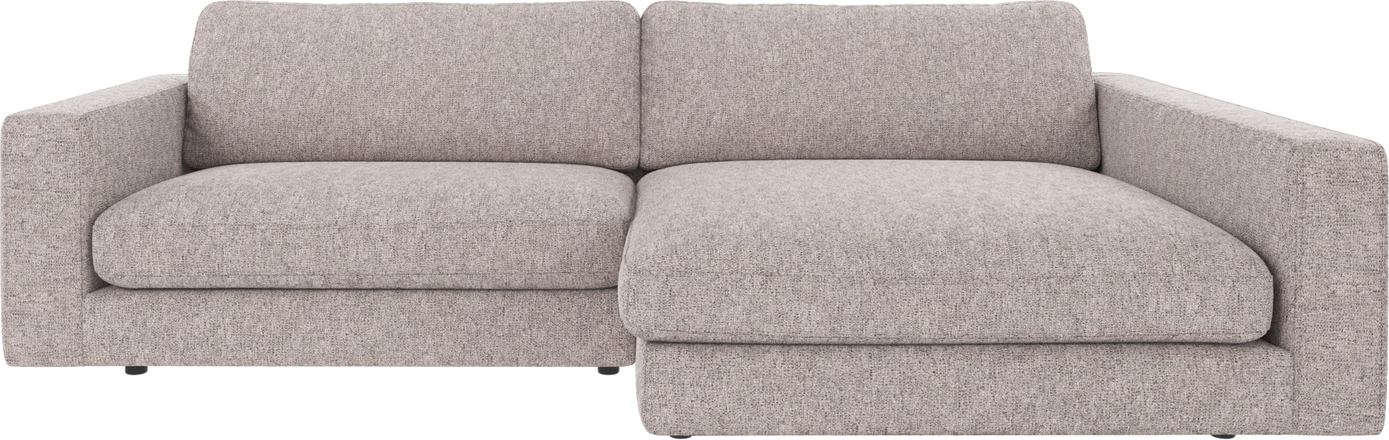 Chaiselongsofa Rowico Duncan Max Højrevendt Grå Stof Modulopbygget Koldskum 258x150 Cm