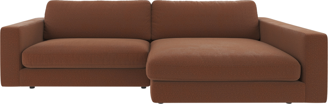 Chaiselongsofa Rowico Duncan Rita 96 Dyb Rød Meleret Højrevendt 100  Polyester 78   258   150 Cm