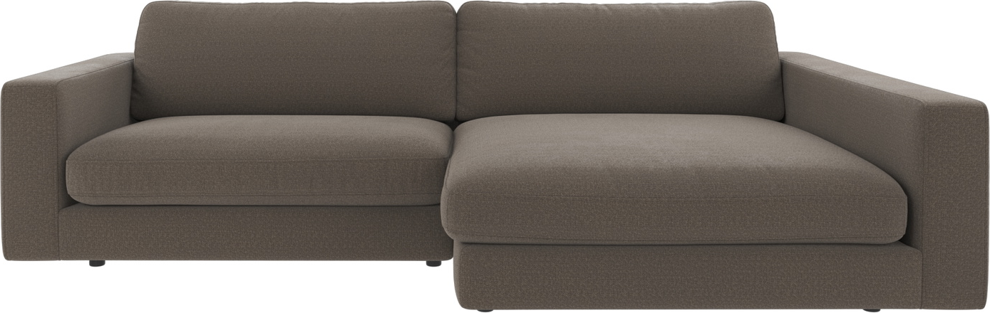 Chaiselongsofa Rowico Duncan Rita Modul Højrevendt Mellemgrå Stof B258xd150 Cm