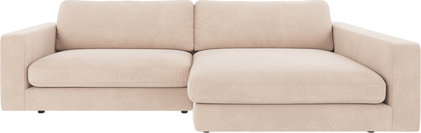 Chaiselongsofa Rowico Duncan Rita-stof Lysebeige   H78   B258   D150 Cm